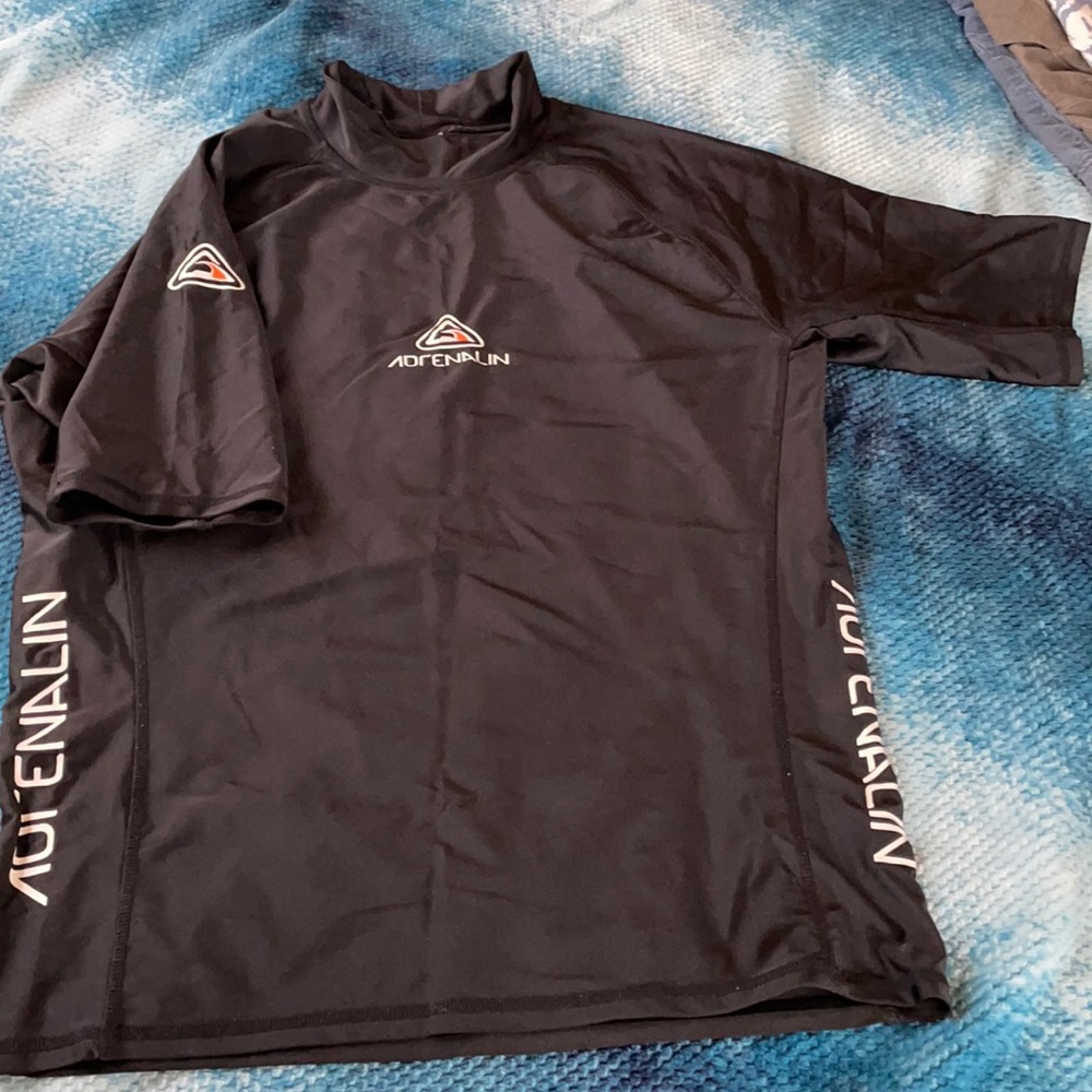 New Black Adrenalin Rash Guard
